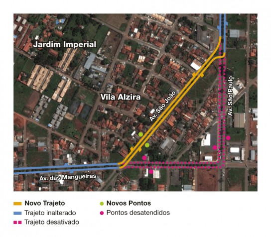 Alterações no trajeto das linhas 211 e 312 a partir do dia 14 de agosto