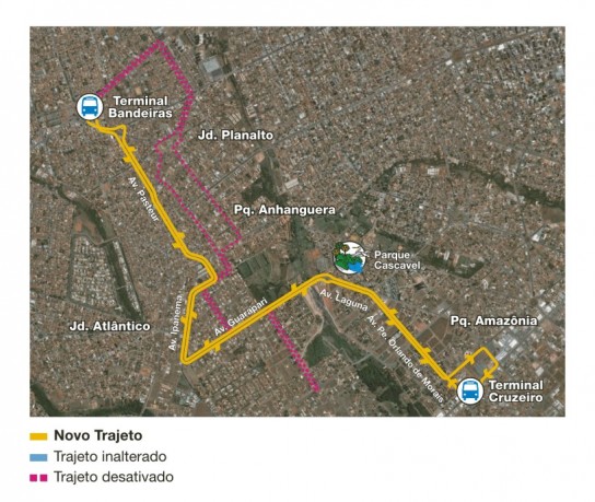 Mapa da linha 281