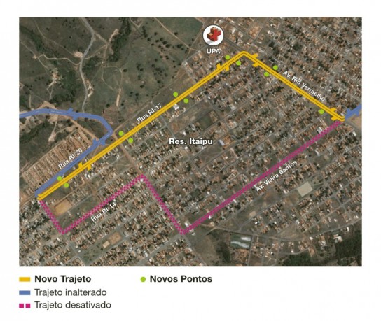 Mapa da linha 326
