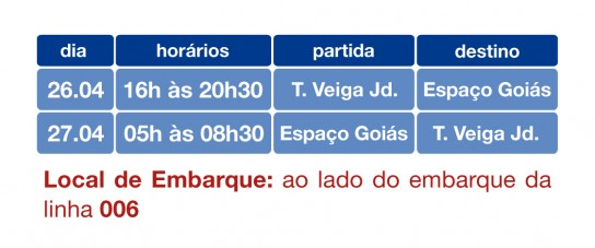 Goiás é Show - Linha especial 108
