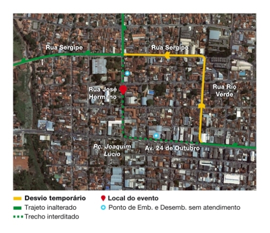 Mapa 160, 166, 168 e 174
